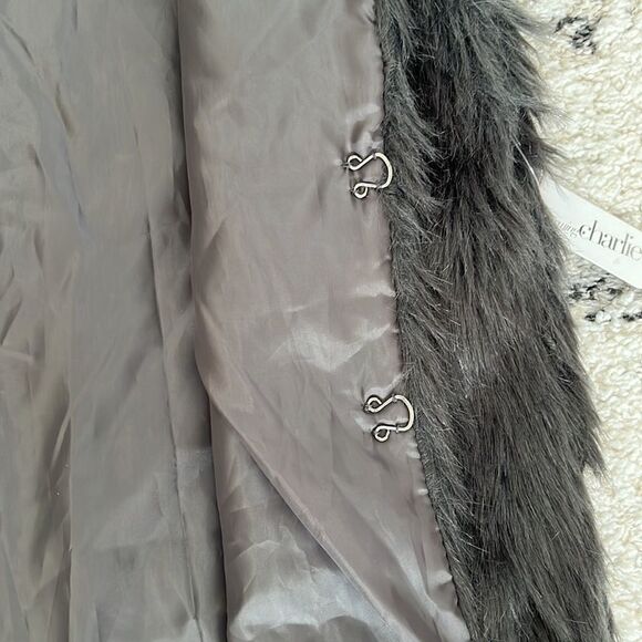 Faux Fur Gray Vest from Charming Charlie - Picture 5 of 8
